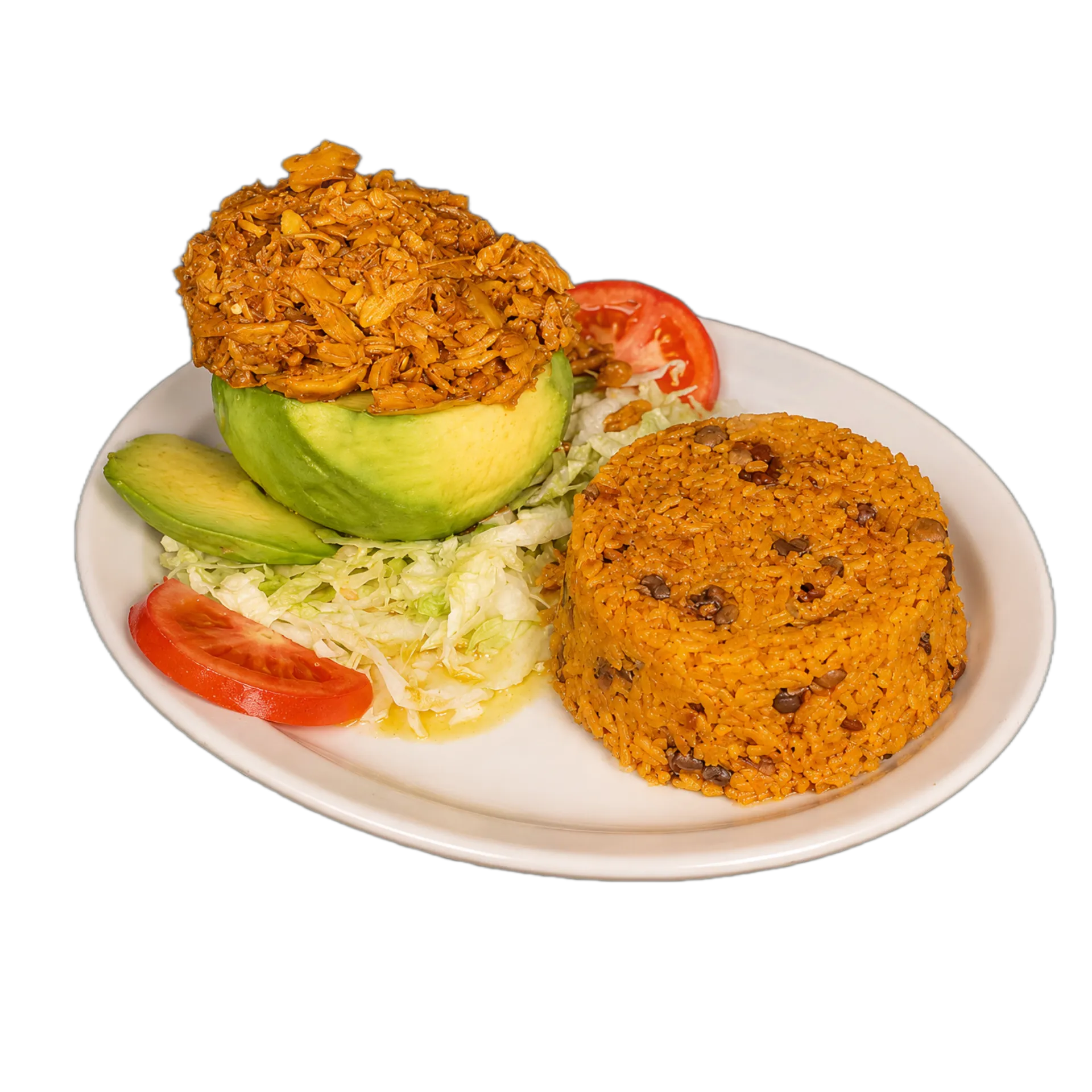 aguacate relleno bacalao