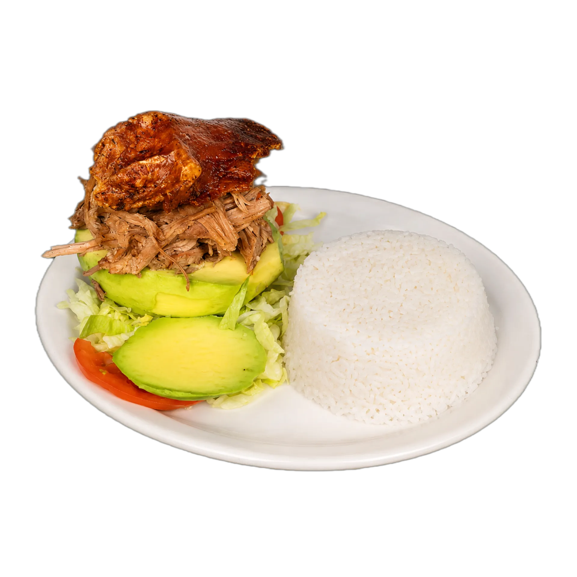aguacate relleno pernil