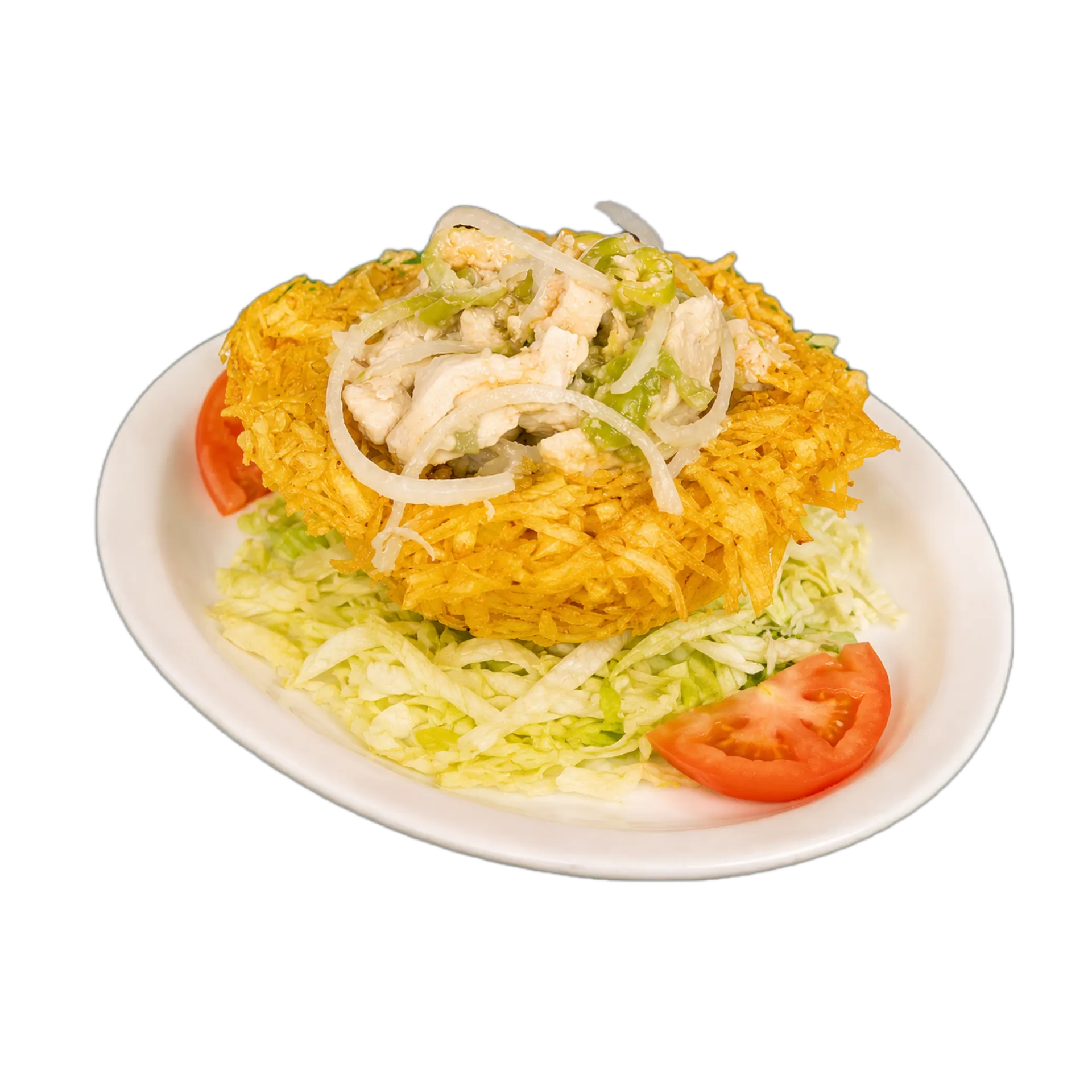 canasta platano relleno de pechuga