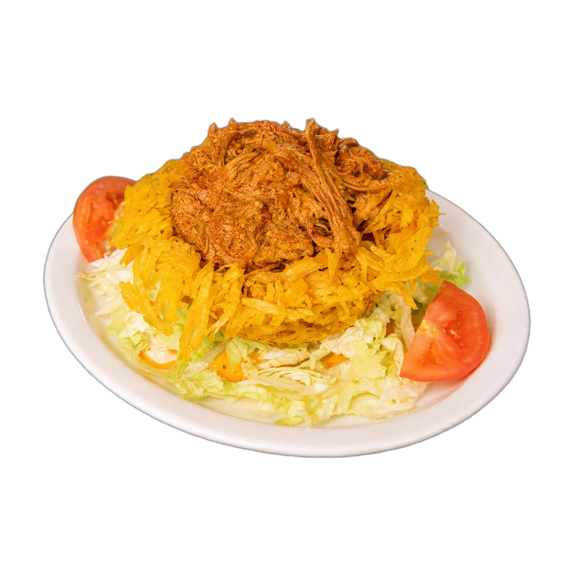 canasta platano relleno de ropa vieja