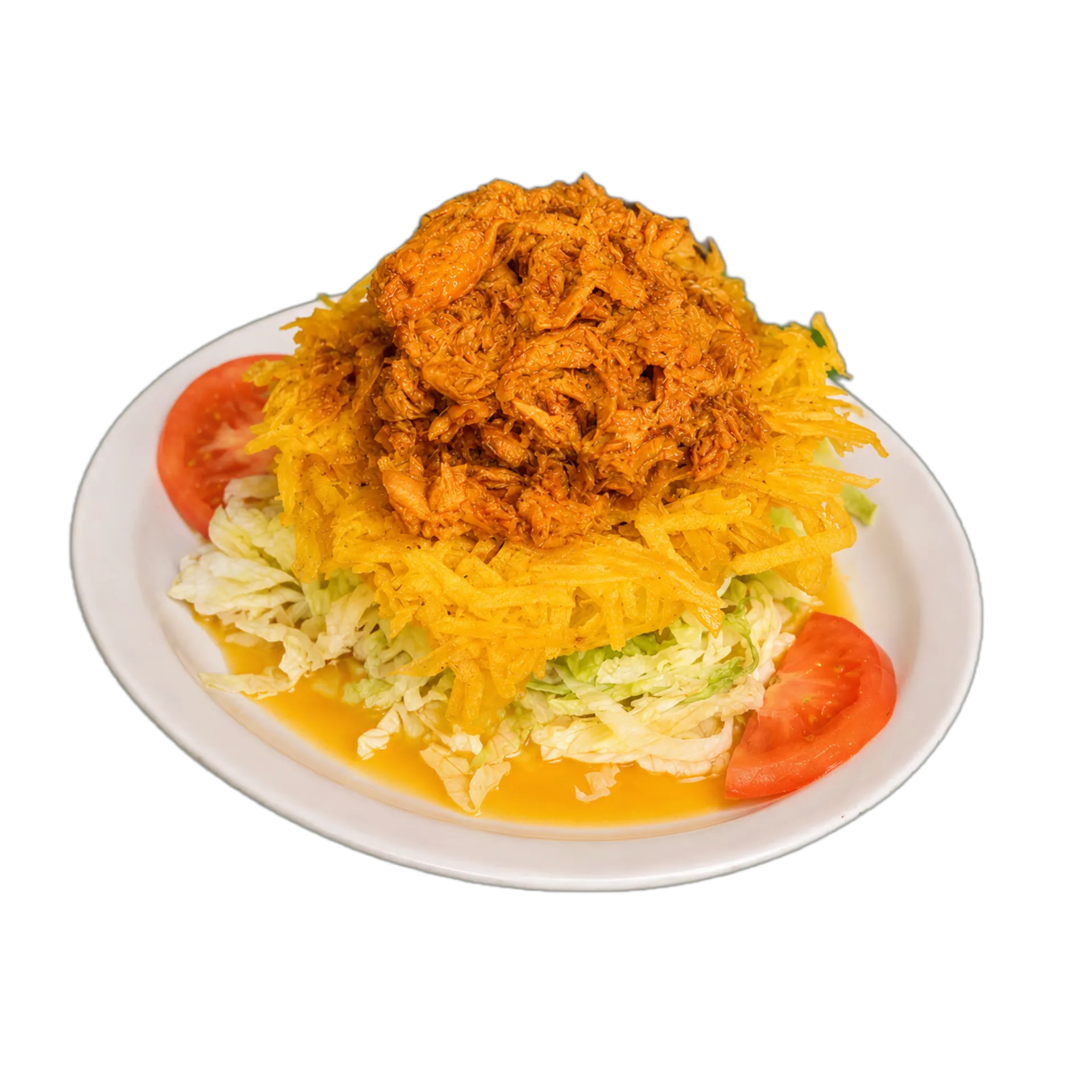 canasta relleno de bacalao
